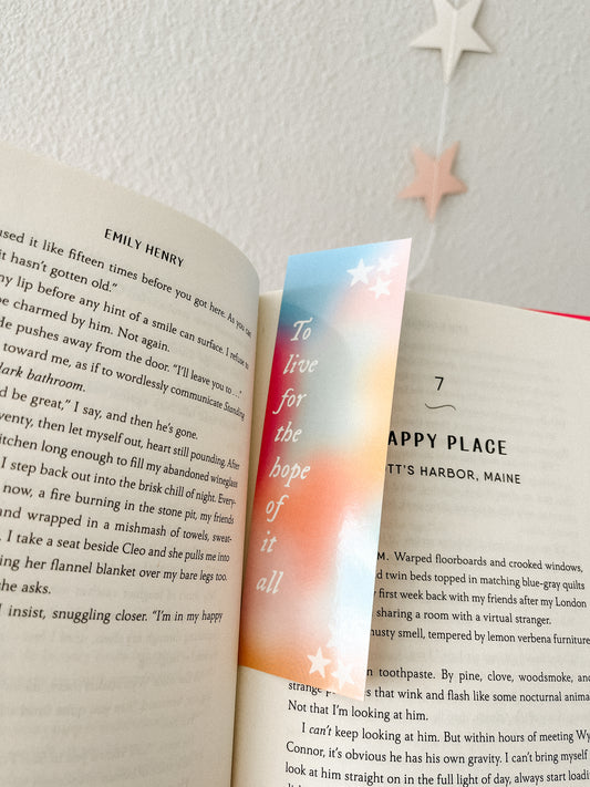 Hope of it all bookmark