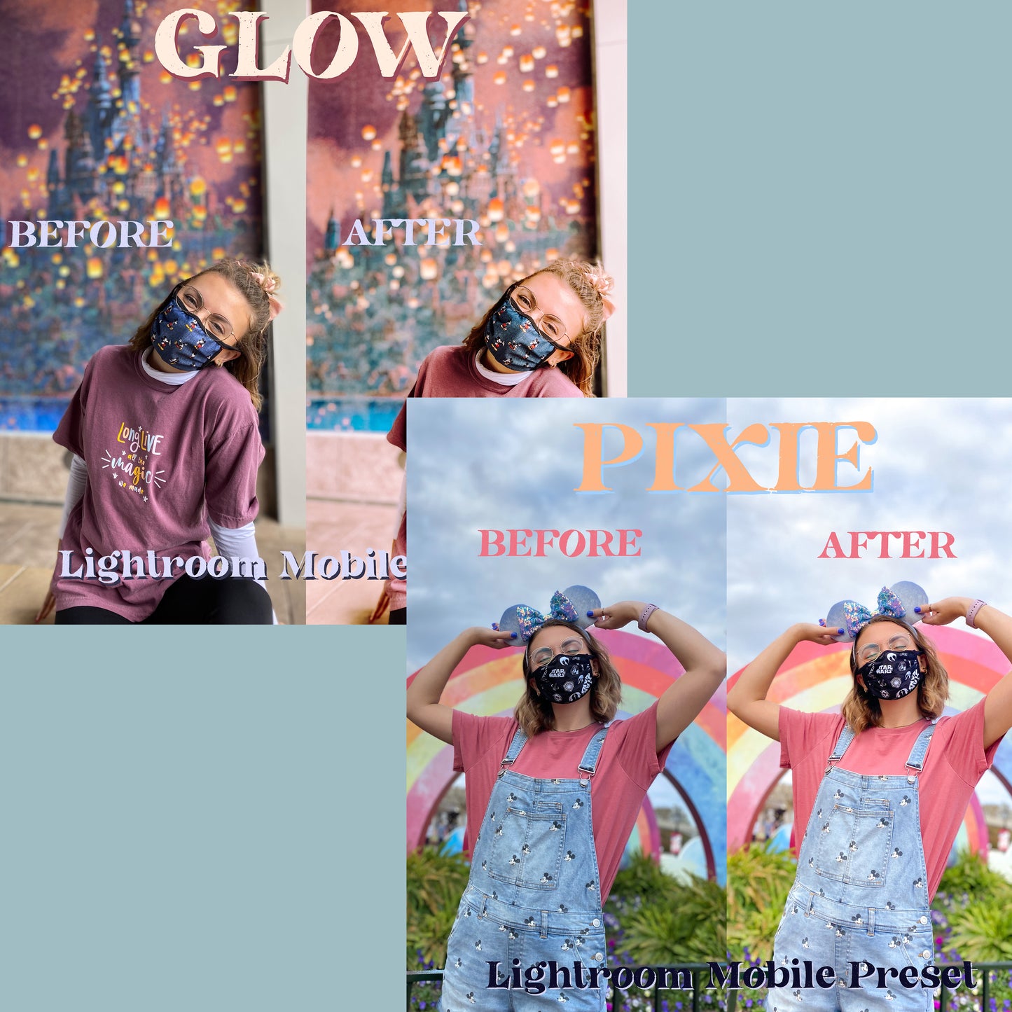 Glow & Pixie lightroom preset pack